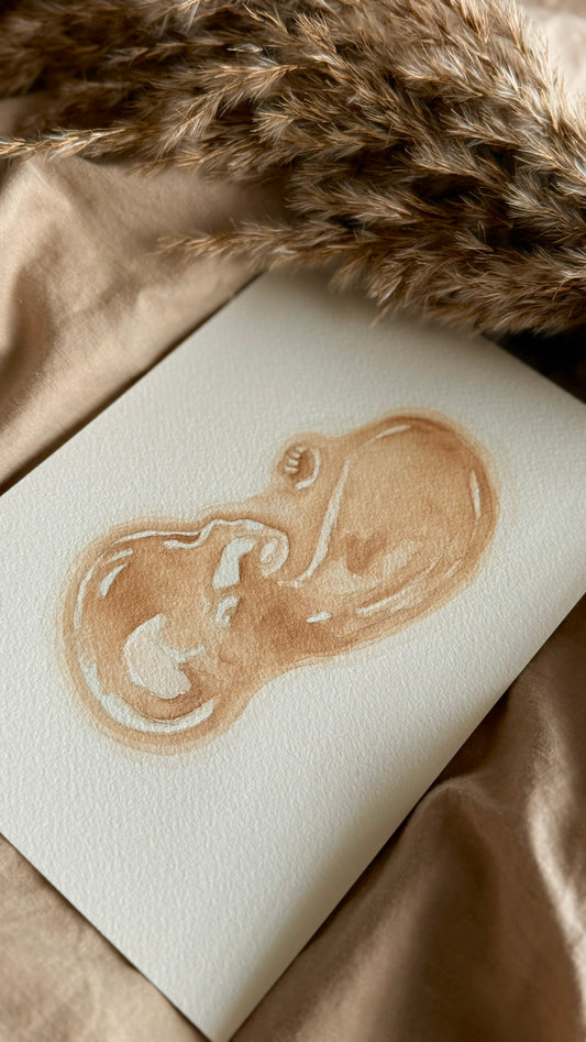 Echo Schilderij A5 - Nude