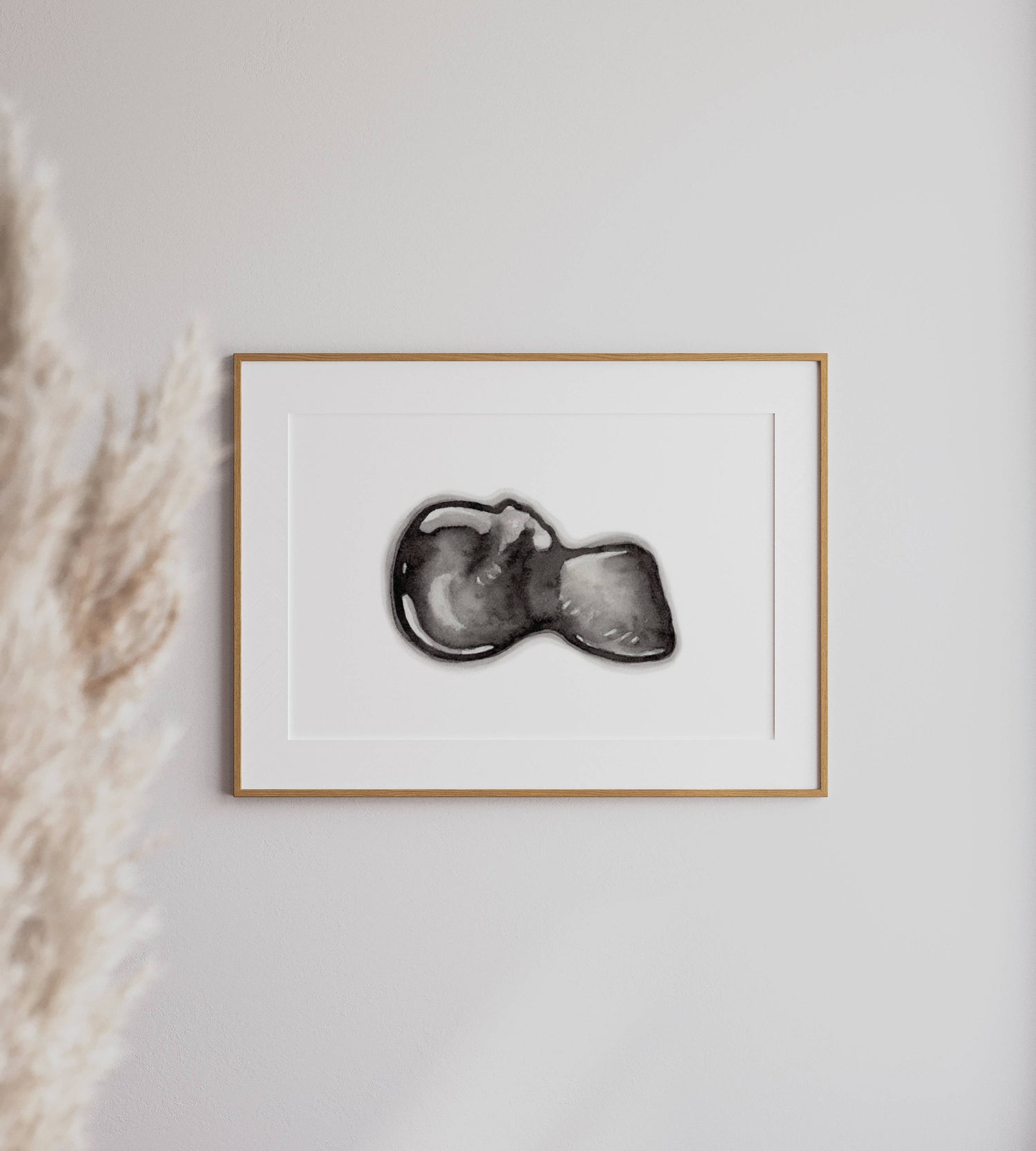 Echo schilderij - zwart