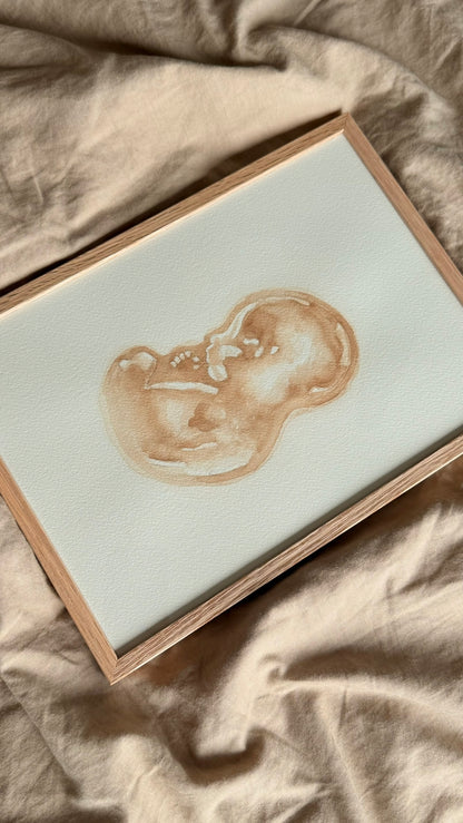 Echo Schilderij A4 - Nude